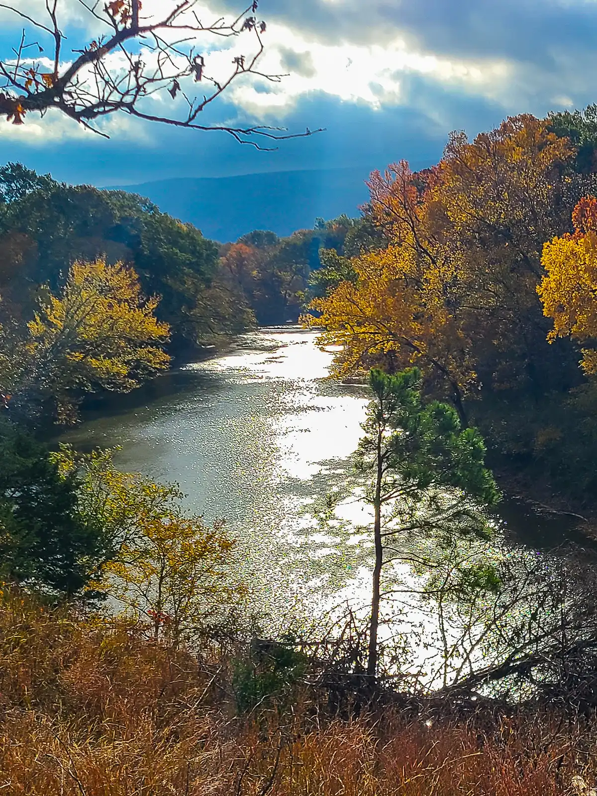 The Kiamichi River near The Ranch Restaurant